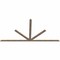 Ekena Millwork Saratoga Smooth Timber Gable Bracket, Douglas Fir, 108"W x 54"H x 1 1/2"D x 3 1/2"F, 12/12 Pitch GBW108X54X0204SAR00SDF - alternate 3